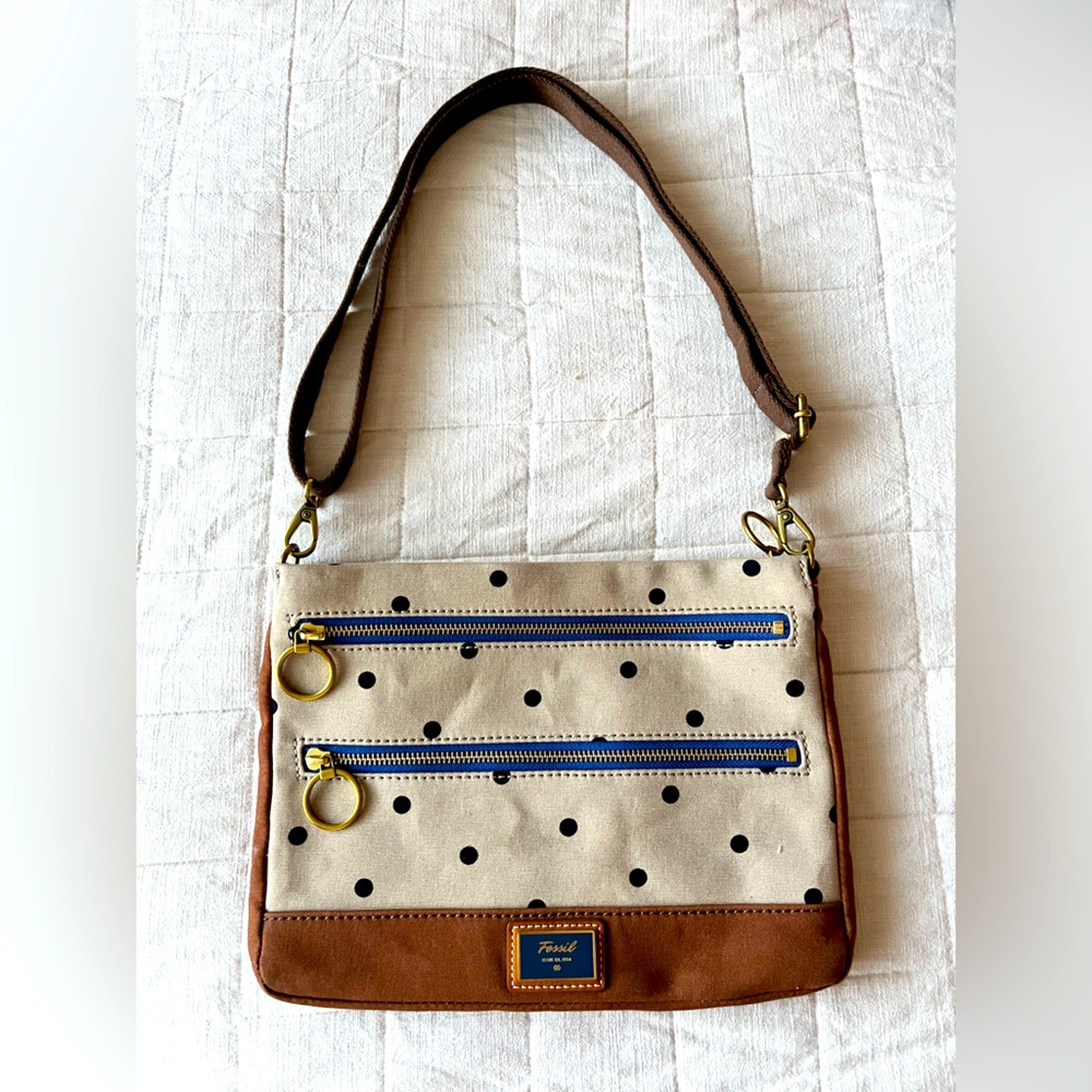 Fossil Polka Dot Crossbody Bag